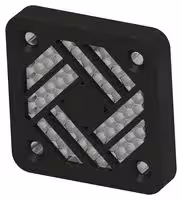 KEMVENT40: EMI Shielding Gasket, ABS, 45.6mm L x 45.6mm W x 8mm D