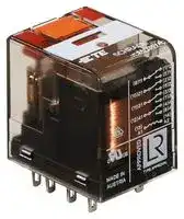 PT570615.: Power Relay, 4PDT, 115 VAC, 6 A, PT Series, Socket, Non Latching