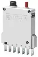 3600-P10-SI-0,5A: Thermal Magnetic Circuit Breaker, IP40, IP00, 3600 Series, 500 mA, 1 Pole, 65 V, 240 V, Plug In