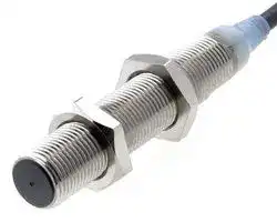E2A-M12LS04-WP-B1 5M: Inductive Proximity Sensor, Cylindrical, 4 mm, M12, PNP / SPST-NO, PVC Pre-Wired