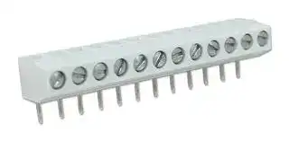 CTB1050/12: Standard Terminal Block, Wire to Board, CTB1050, 12 Contacts, 5 mm, Terminal Block, PCB, PCB Mount