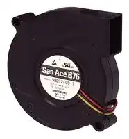 9BD12SC6-1: Fan Blower, Centrifugal, 12 VDC, DC, 76 mm, 20 mm, 10.2 CFM
