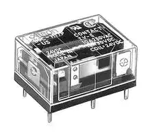 G6C-1117P-US-DC24: Power Relay, SPST-NO, 24 VDC, 10 A, G6C Series, Through Hole, Non Latching