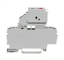 2002-1611/1000-541: Fused Terminal Block, For 5x20mm fuse, 2 Ways, 22 AWG, 12 AWG, 4 mm², Clamp, 6.3 A