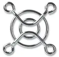 MCSC30-W1: Fan Finger Guard, Steel - Wire Form, 25mm Axial Fans, 24 mm, Silver