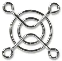MCSC35-W1: Fan Finger Guard, Steel - Wire Form, 35mm Axial Fans, 25.8 mm, Silver