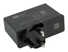 PGW65US20-UK-BB: AC/DC Power Supply, Wall Mount, ITE, Industrial & Medical, 1 Output, 65 W, 5 V, 3 A, 12 V