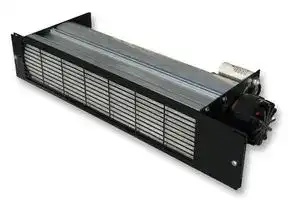 FE1Q-024-060-01: Fan Blower, CrossFlow, Motorized Impeller, DC, 163 mm, 77 mm