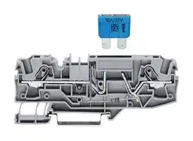 2006-1681/1000-413: Fused Terminal Block, 2 Ways, 20 AWG, 8 AWG, 10 mm², Clamp, 30 A