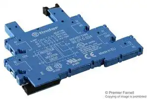 93.01.0.024: Relay Socket, DIN Rail, Screw, 5 Pins, 6 A, 250 V, 93 Series
