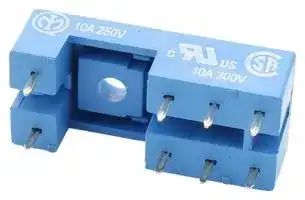 95.15.2: Relay Socket, Through Hole, Solder, 8 Pins, 10 A, 250 V, 95 Series