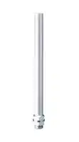 POLE22-0300AT: Mounting Pole, LR4/LR5/LR6/LR7 Series LED Signal Tower, T Type, Indoor, Aluminium, Silver, 300 mm