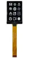 MDOT160128CV-WM: Graphic OLED, 160 x 128 Pixels, White on Black, 3V, Multi, 34.5mm x 48.8mm, -40 °C