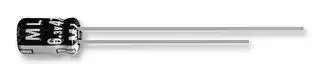 25ML10MEFC4X5: Electrolytic Capacitor, Miniature, 10 µF, 25 V, ± 20%, Radial Leaded, 3000 hours @ 105°C, Polar