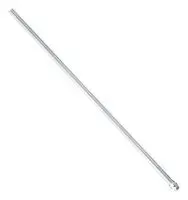 POLE22-1000AT: Mounting Pole, LR4/LR5/LR6/LR7 Series LED Signal Tower, T Type, Indoor, Aluminium, Silver, 1 m
