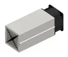 LAM 6 K 125 12: Fan / Force Cooled Heat Sink, 12VDC, 0.15 K/W, 60 mm, 60 mm, 125 mm, 70 m³/h, 53 dBA
