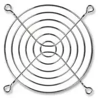 MCSC92-W2B: Fan Finger Guard, Steel - Wire Form, 92mm Axial Fans, 82.5 mm, Black