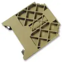 CEW35/1: End Bracket, for Use with DIN Rail Screw Clamp Terminal Blocks