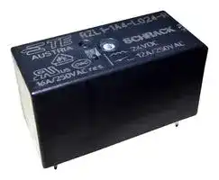 1-2158100-6: Power Relay, SPST-NO, 12 VDC, 16 A, RZL Series, Through Hole