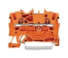 2001-1202: DIN Rail Mount Terminal Block, 2 Ways, 22 AWG, 14 AWG, 1.5 mm², Push In, 24 A