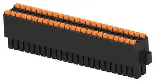 2-2842493-4: Pluggable Terminal Block, w/ Flange, Blk, 3.5 mm, 48 Ways, 24 AWG, 16 AWG, 1.3 mm², Push In