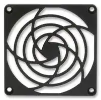 MCSC80-P10: Fan Finger Guard, Grille, Plastic, 80mm Axial Fans, 71.4 mm, Black