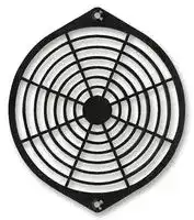 MCSC162-P10: Fan Finger Guard, Plastic, 150mm Axial Fans, 162 mm, Black