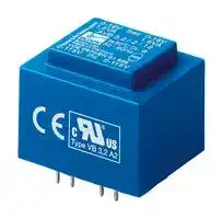 AVB3.2/2/12: PCB Transformer, Safety, Encapsulated Safety Isolating, 2 x 115V, 2 x 12V, 3.2 VA, 50Hz / 60Hz