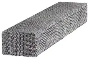 2423839-1: EMI Shielding Gasket, Rectangular, Monel Alloy, Kemtron 100 Series, 25m L x 4.8mm W x 2.4mm D