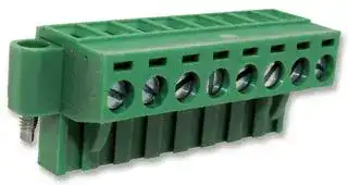 CTB9200/10FL: Pluggable Terminal Block, 5 mm, 10 Ways, 24 AWG, 12 AWG, 4 mm², Screw
