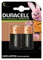 DC1400 P2 DU: Rechargeable Battery, 1.2 V, Nickel Metal Hydride, 3 Ah, C, Raised Positive and Flat Negative, 2
