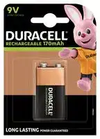 DC1604 P1 DU: Rechargeable Battery, 8.4 V, Nickel Metal Hydride, 170 mAh, 9V, Snap Contact, 1