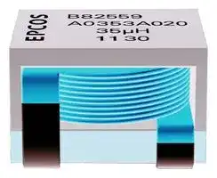 B82559A7103A025: Power Inductor (SMD), Helically wound, 10 µH, Shielded, 24 A, ERU25 B82559 Series