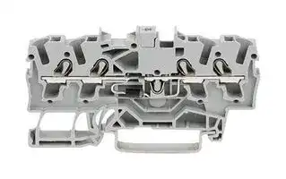2002-1411/1000-410: DIN Rail Mount Terminal Block, 4 Ways, 22 AWG, 12 AWG, 4 mm², Push In, 500 mA