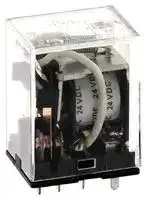 LY2 24AC 2: Power Relay, Bi-power, DPDT, 24 VAC, 10 A, LY Series, Socket