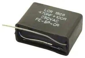FE-SP-CR28-470/100: Safety Capacitor, Radial Box - 2 Pin, 0.47 µF, ± 10%, X2, Through Hole
