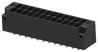 1-2842495-2: Terminal Block, 2Row, Black, w/ Flange, Header, 3.5 mm, 24 Ways, 8 A, 300 V, Through Hole Vertical