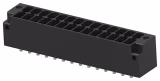 1-2842495-4: Terminal Block, 2Row, Black, w/ Flange, Header, 3.5 mm, 28 Ways, 8 A, 300 V, Through Hole Vertical