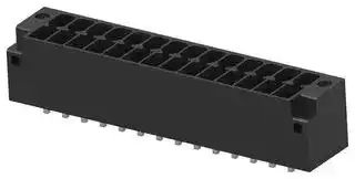 1-2842495-4: Terminal Block, 2Row, Black, w/ Flange, Header, 3.5 mm, 28 Ways, 8 A, 300 V, Through Hole Vertical