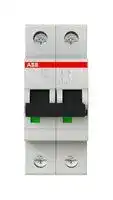 2CDS252001R0134: Thermal Magnetic Circuit Breaker, MCB, 2P, 20 kA, 230 V, 13 A