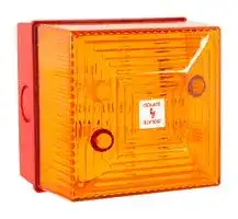 245448: Visual Signal Device, Flashing, 280 VAC, Amber, IP65, 91.5 mm H, Yodac FD40 Series