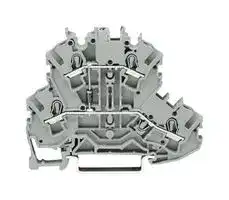 2002-2211/1000-410: DIN Rail Mount Terminal Block, 4 Ways, 22 AWG, 12 AWG, 2.5 mm², Push In, 500 mA