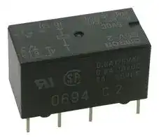G5V-2-DC5: Signal Relay, 5 VDC, DPDT, 2 A, G5V-2 Series, Through Hole, Non Latching