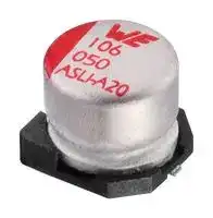 865081745005: SMD Aluminium Electrolytic Capacitor, Radial Can - SMD, 10 µF, 80 V, 2000 hours @ 105°C, Polar