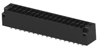 1-2842495-7: Terminal Block, 2Row, Black, w/ Flange, Header, 3.5 mm, 34 Ways, 8 A, 300 V, Through Hole Vertical