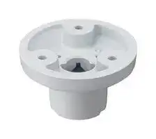 SZP-004W: Pole Bracket, Upper, LR6-USB/LA6-POE/LA6 Series LED Signal Tower, Indoor, Aluminium, Off White