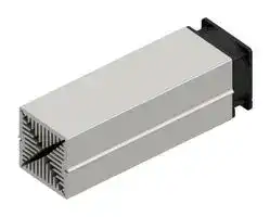 LAM 7 K 200 12: Fan / Force Cooled Heat Sink, 12VDC, 0.15 K/W, 70 mm, 70 mm, 200 mm, 82 m³/h, 47.4 dBA