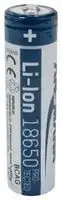 1307-0001: Rechargeable Battery, 3.6 V, Lithium Ion, 3.5 Ah, 18650, Raised Positive and Flat Negative, 1