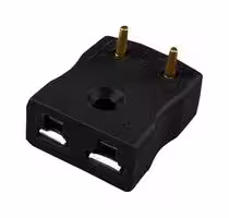 AM-J-PCB (PACK OF 10): Thermocouple Connector, Miniature, Black, Socket, J, ANSI, PCB Mount, Pack of 10