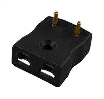 AM-J-PCB (PACK OF 10): Thermocouple Connector, Miniature, Black, Socket, J, ANSI, PCB Mount, Pack of 10